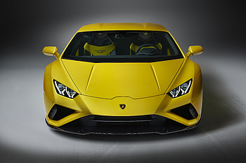 Car, Lamborghini Huracan EVO, yellow car HD wallpaper