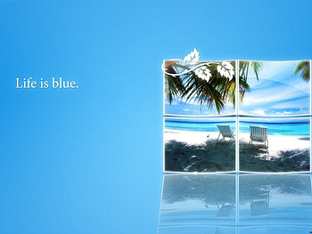 Life is blue, life, 3d HD wallpaper