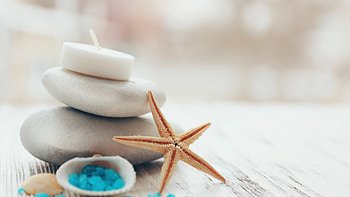 Spa, starfish, relax, crystal HD wallpaper