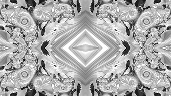 Trippy Psychedelic Fractal, trippy, psychedelic, aesthetic, white, black, Abstract, fractal, abstract black HD wallpaper