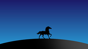 Horse Silhouette Minimal , horse, silhouette, minimalism, minimalist, artist, artwork, digital-art HD wallpaper