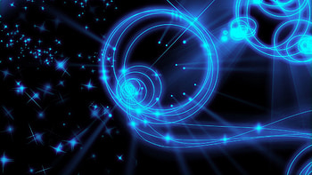 pics neon animated technology blue background HD wallpaper