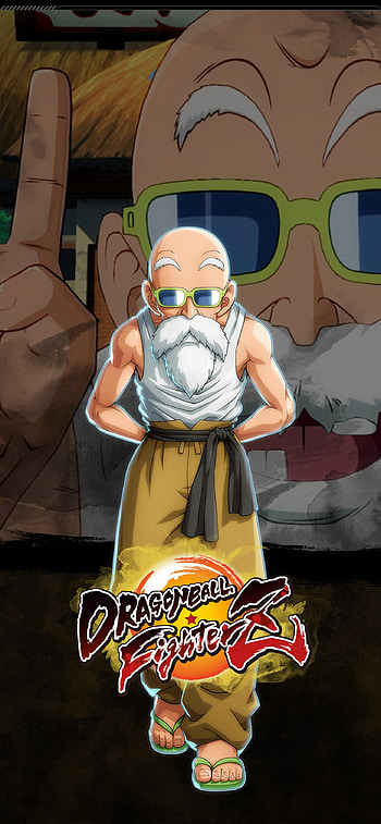 Dragon Ball FighterZ, Master Roshi , Playful cat mascot, Monocle charm HD phone wallpaper