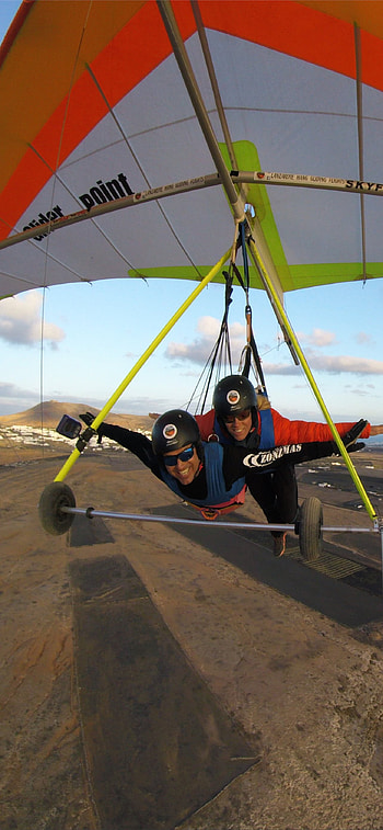 Lanzarote, Hang Gliding HD phone wallpaper