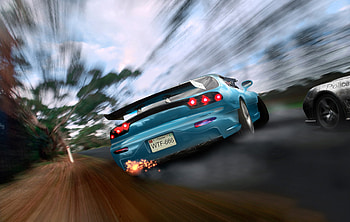 Mazda RX7, mazda, car, chase, rx7, police, speed, race HD wallpaper