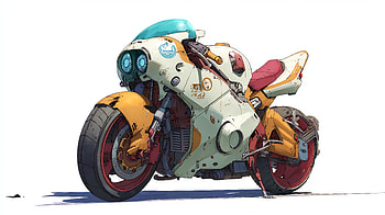 Motorcycle, Anime Motorcycle, Concept Art HD wallpaper