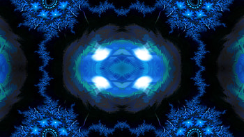 Trippy Psychedelic Fractal, trippy, psychedelic, symmetry, dark, blue, Abstract, fractal, abstract blue HD wallpaper