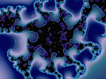 Blue Waves, blue, waves, design, fractal HD wallpaper