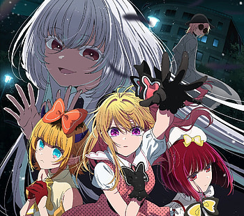 Oshi no Ko – Ruby, Kana & Mem-Cho Unite in Stunning Anime Art, Anime, Oshi no Ko, Ruby Hoshino, Kana Arima, Mem-Cho (Oshi no Ko) HD wallpaper