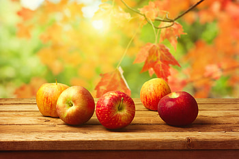 ❤️, Leaves, Autumn, Harvest, Table HD wallpaper