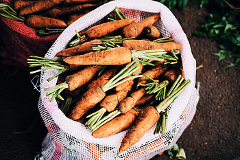 Food, Vegetables, Bag, Sack, Carrot HD wallpaper
