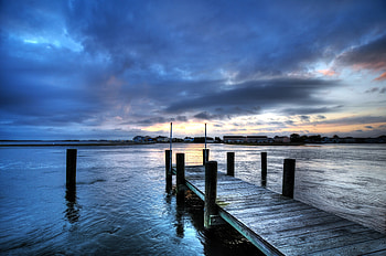 Landscape, Nature, Rivers, Bridge HD wallpaper