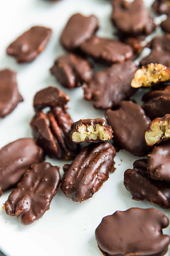 Pecans, Chocolate covered, Pure and simple nourishment HD phone wallpaper