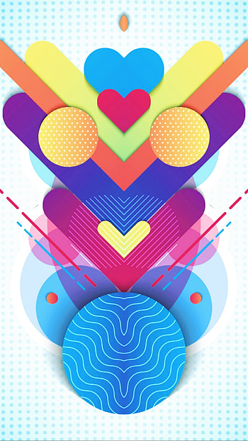 graphic abstract shape, digital, triangles, material, arrow, cool, design, bright, pattern, shiny, colorful HD phone wallpaper