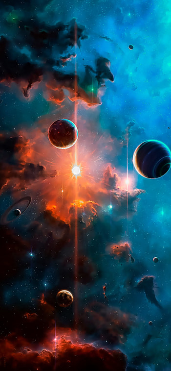 Space, atmosphere, art HD phone wallpaper