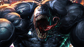 Venom Face New, venom, superheroes, digital-art, artwork, artstation HD wallpaper