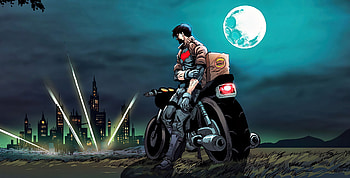 Robin Bike , red-hood, robin, superheroes, artwork, bike HD wallpaper