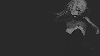 4 K Anime Preto E Branco HD wallpaper