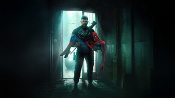 Spider Man X Punisher Crossover, spider-man-brand-new-day, spiderman, punisher, superheroes, artwork, art, digital-art, movies, 2026-movies, tom-holland, disney, marvel, artstation HD wallpaper