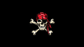 Pirate Skull Oled, pirate, skull, logo, dark, black, oled, artist, artwork, digital-art HD wallpaper