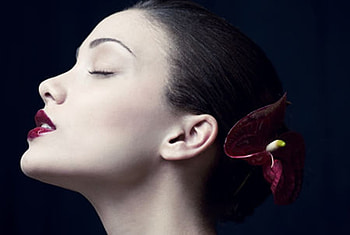 Woman, sexy, lips, brunette HD wallpaper