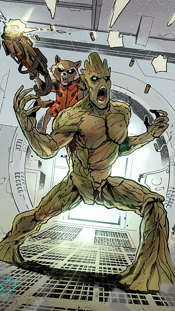 Comics, Groot HD phone wallpaper