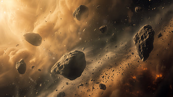 Mesmerizing Sci-Fi Asteroid Belt, Sci Fi, asteroid belt, space, asteroid, cosmic HD wallpaper