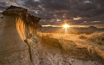 Nature, Sunset, Stones, Canyon, Desert, Evening HD wallpaper