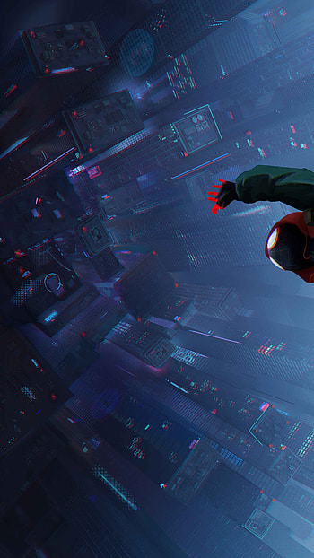 Spider-Man: Into the Spider-Verse — Skyline , movie, Spider-Man: Into The Spider-Verse HD phone wallpaper