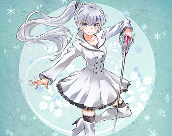 Beautiful, weiss schnee, anime girl HD wallpaper