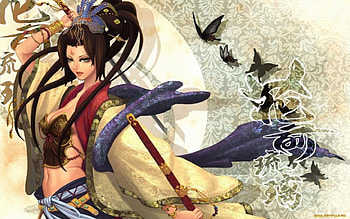 Beautiful Warrior, butterflies, girl, fantasy, warrior HD wallpaper