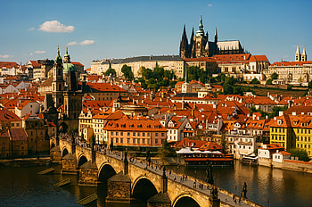 Prague Panorama — Ultra, Czech Republic, Prague, bridge, castle, river HD wallpaper
