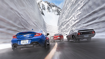 Forza Horizon 6 — Glacier Run, Video Game, Race Car, Snow HD wallpaper