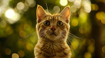 Enchanting Ginger Cat for, Animal, cat HD wallpaper