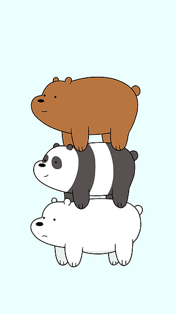 we bare bears cartoon cartoon network panda lockscreen grizz bear HD phone wallpaper