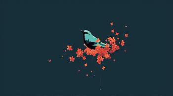 Bird Minimal Art , birds, minimalism, minimalist, ai, artist, artwork, digital-art HD wallpaper