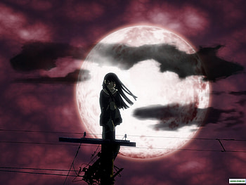Anime, Moon HD wallpaper