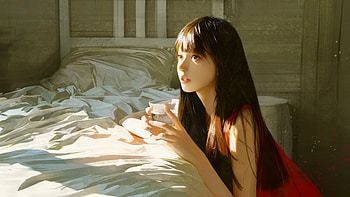 Sun Kissed Serenity A Captivating Womans Allure In Morning Light, artist, artwork, digital-art HD wallpaper