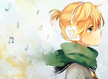 Len, Short Hair, tama, Vocaloid, Kagamine Len, Anime, Original, Song, Cute, Boy, Blonde Hair, Music, Blue Eyes, songe HD wallpaper