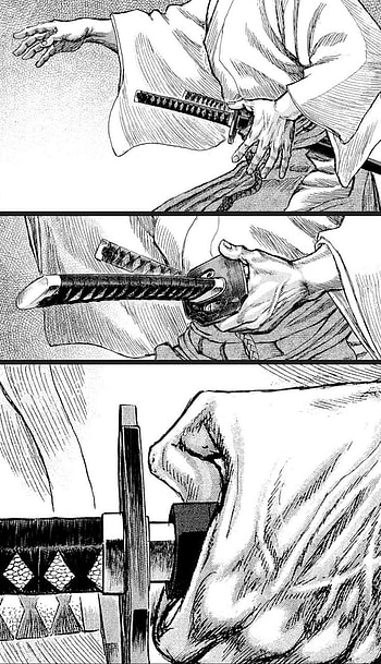 Katana, manga, samurai HD phone wallpaper