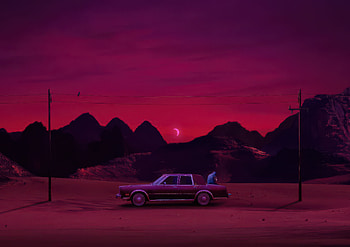 After All That, alone, sunset, artist, artwork, digital-art HD wallpaper