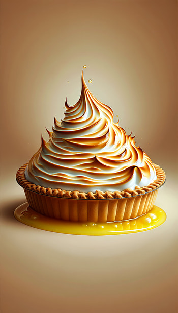 Luscious Lemon Meringue Pie, dessert, sweets HD phone wallpaper