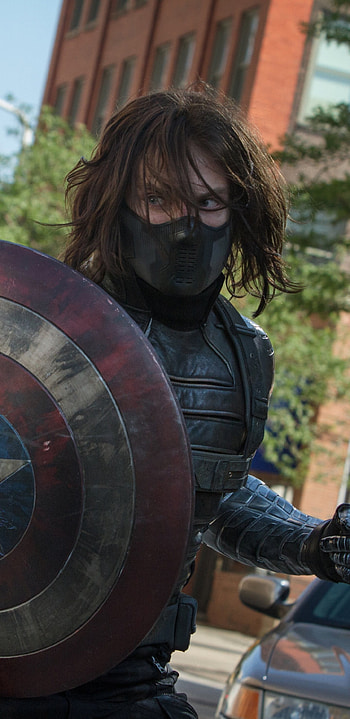 Winter Soldier, Captain America, Official movie stills, Thriller HD phone wallpaper