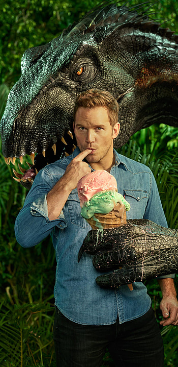 Chris Pratt, Jurassic World Fallen Kingdom, Entertainment Weekly, High definition HD phone wallpaper