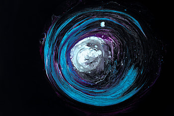Abstract, Dark, Multicolored, Motley, Paint, Stains, Spots, Circle HD wallpaper
