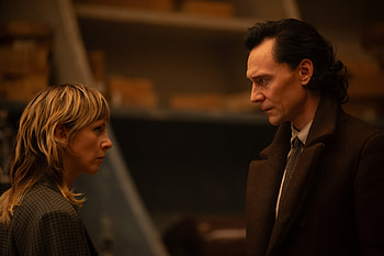 Loki and Sylvie - Intense Encounter, Tom Hiddleston, Sophia Di Martino, Sylvie Laufeydottir, TV Show, Loki HD wallpaper