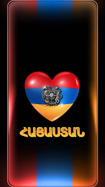 Hayasdan, armenia-flag, love, orange, red, balloon, blie, armenia, heart HD phone wallpaper