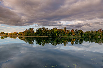 Nature, Water, Trees, Lake, Reflection, Shore, Bank HD wallpaper