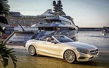 Cars, Side View, Mercedes-Benz, Cabriolet, A217, r, Silver, Silvery, S 500 HD wallpaper