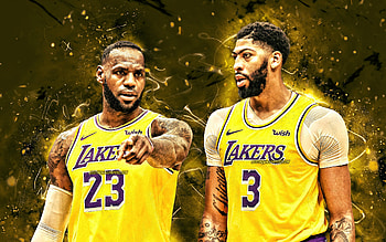 James & Davis, NBA, anthony davis, lebron james, los angeles lakers HD wallpaper